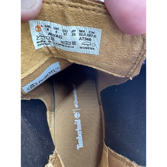 Timberland CORTINA VALLEY Women's NWD Chelsea Boot Light Brown US Size 6 Medium - Picture 10 of 12